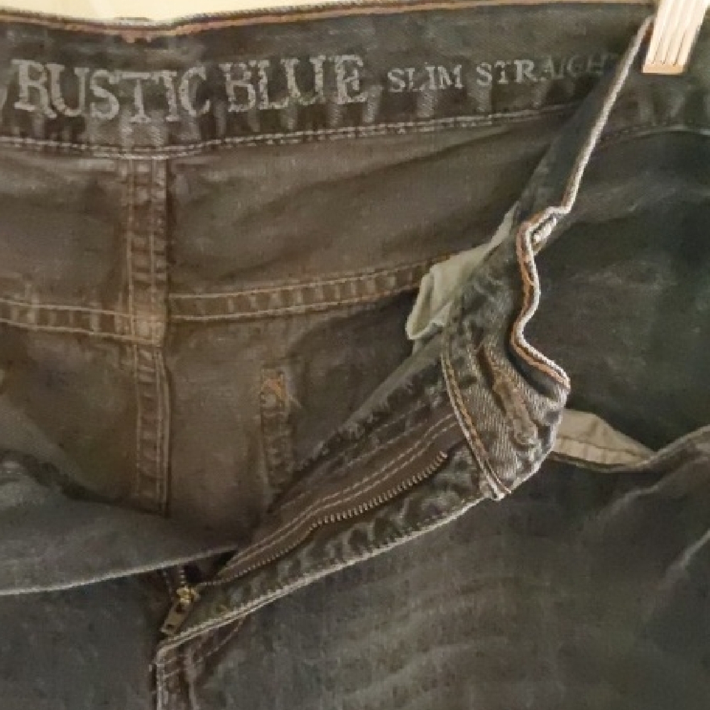 Men's Slim Straight Jeans - Rustic Blue